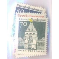 ALEMANHA FEDERAL - 1967-69 - MINT - SÉRIE CORRENTE: EDIFÍCIOS E MONUMENTOS HISTÓRICOS - 1 SELO ISOLADO + 6 SELOS - YT-386+391+393+394/397