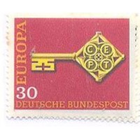 ALEMANHA FEDERAL - 1968 - MINT - TEMA EUROPA - CHAVE - SÉRIE 2 SELOS - YT-423/24 