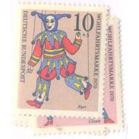 ALEMANHA FEDERAL - 1970 - NOVO - MARIONETES - SÉRIE 4 SELOS - YT-501/504 