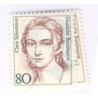 ALEMANHA FEDERAL - 1986 - MINT - SÉRIE CORRENTE - MULHERES DA HISTÓRIA ALEMÃ - 50p CHRISTINE TEUSCH - 80p CLARA SCHUMANN PIANISTA - SÉRIE 2 SELOS - YT-1136/1137