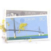 ALEMANHA FEDERAL - 1987 - NOVO - TEMA EUROPA: ARQUITETURA MODERNA - SÉRIE 2 SELOS - YT-1153/54 