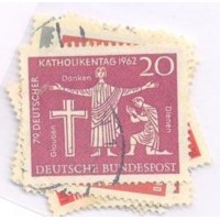 ALEMANHA FEDERAL - 1961-63 - CONJUNTO C/ 9 SELOS COMEMORATIVOS - USADOS - YT-219+245+246+247+252+261+263 