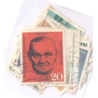 ACUMULAÇÃO ALEMANHA FEDERAL E BERLIN - USADO - PACOTE C/ 16 SELOS COMEMORATIVOS 