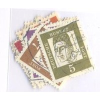 ALEMANHA FEDERAL - 1961-64 - USADOS - SÉRIE CORRENTE ALEMÃS CELEBRES - SÉRIE 17 SELOS - YT-220/234 