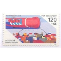 ALEMANHA FEDERAL - 1986 - PRÓ ESPORTE: CAMPEONATO MUNDIAL DE ATLETISMO - CAMPEONATO MUNDIAL DE BOSLEIGH - SÉRIE 2 SELOS - YT-1101/02