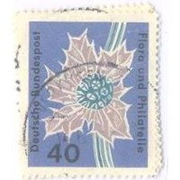 ALEMANHA FEDERAL - 1963 - USADOS - EXPO - FLORA E FILATELIA EM HAMBURGO - FLORES DIVERSAS - ORQUÍDEA ENTRE OUTRAS - SÉRIE 4 SELOS - YT-264/267 