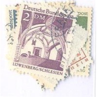ALEMANHA FEDERAL - 1966 - USADOS - SÉRIE CORRENTE - EDIFÍCIOS HISTÓRICOS - SÉRIE 6 SELOS - YT-357/362 