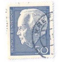 ALEMANHA FEDERAL - 1967 - USADOS - PRESIDENTE LUBKE - PAPEL BRANCO - SÉRIE 2 SELOS - YT-407/408 