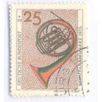 ALEMANHA FEDERAL - 1973 - USADO - INSTRUMENTOS MUSICAIS - SÉRIE 4 SELOS - YT-631/34 