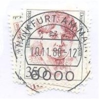 ALEMANHA FEDERAL - 1988 - USADO - SÉRIE CORRENTE - MULHERES DA HISTÓRIA ALEMÃ - SÉRIE 4 SELOS - YT-1222/1225 