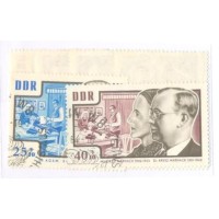 ALEMANHA DDR - 1964 - USADO - ANTIFASCISTA E SUAS PROFISSÕES - SÉRIE 6 SELOS - YT-717/722