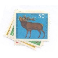 ALEMANHA BERLIN - 1966 - MINT - FAUNA - PRÓ JUVENTUDE - CERVIDEOS - SÉRIE 4 SELOS - YT-253/56 
