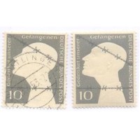 ALEMANHA FEDERAL - 1953 - USADO - PRISIONEIROS DE GUERRA - 2 SELOS - YT-49 