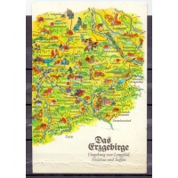 CARTÃO POSTAL ALEMANHA - MAPA