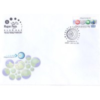 HUNGRIA - 2004 - TELECOMUNICAÇÃO: A HUNGRIA LIGADA COM O MUNDO - ENDEREÇO ELETRÔNICO DA HUNGRIA E TECLAS DE COMPUTADOR - SELO SOBRE FDC - YT-3957