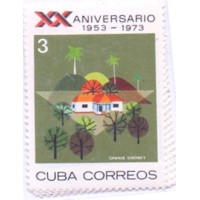 CUBA - 1973 - MINT - 20º ANIVERSÁRIO DA REVOLUÇÃO - SÉRIE 3 SELOS - YT-1686/88 