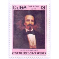 CUBA - 1974 - MINT - CENTENÁRIO DA MORTE DE CARLOS CESPEDES - YT-1746