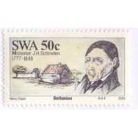 SUDOESTE AFRICANO - 1989 - MINT - GRANDES MISSIONARIOS - J.H. SHMELEN DE BETHANIEN - YT-593