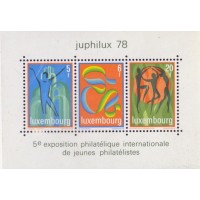 LUXEMBURGO - BLOCO - NOVO - 5ª EXPOSIÇÃO FILATÉLICA JUVENIL - BL-12
