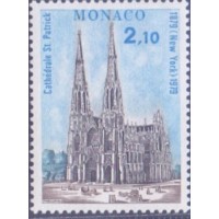 MÔNACO - 1979 - MINT - CENTENÁRIO CATEDRAL DE SAINT PATRICK (NEW YORK) - YT-1204
