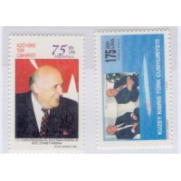 CHIPRE - 1998 - MINT - VISITA DO PRESIDENTE DA TURQUIA SULEMAN - YT-444/45