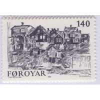 FOROYAR - 1981 - MINT - A ANTIGA TORSHAVN - DESENHOS - SÉRIE 4 SELOS - YT-0053