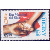 CHILE - 2000 - MINT - UPAEP - TEMA AMÉRICA - LUTA CONTRA A AIDS - SÉRIE 2 SELOS - YT-1570