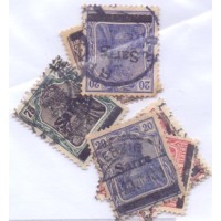 SARRE - 1920 - USADO - 6 SELOS - YT-006+08+12+13+14+15