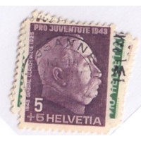 SUIÇA - 1948 - USADOS - PRÓ JUVENTUDE - GENERAL ULRICH WILLE E FLORES DIVERSAS - SÉRIE 4 SELOS - YT-467/470 