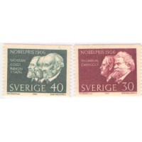 SUÉCIA - 1966 - NOVO - LOURESDOS DO PRÊMIO NOBEL - 2 SELOS - YT-552/53