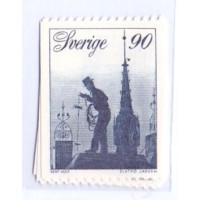 SUÉCIA - 1976 - MINT - SÉRIE CORRENTE - ARTESANATO ESCULTURA, LIMPADOE DE CHANINÉ - SÉRIE 5 SELOS - YT-934/38