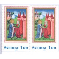 SUÉCIA - 1976 - MINT - NATAL - 3 SELOS - YT-948/49 