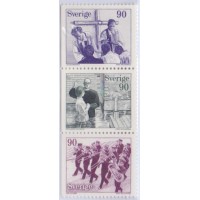 SUÉCIA - 1978 - MINT - IGREJAS CRISTÃOS LIVRES - SÉRIE 5 SELOS - SE-TANTE TIRADOS DO CARNET - YT-999/1003