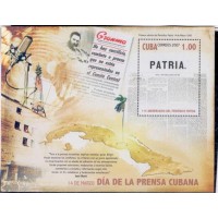 CUBA - 2007 - MINT - 115º ANIVERSÁRIO DA IMPRENSA CUBANA - BLOCO - YT-BL-222