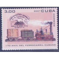 CUBA - 2007 - MINT - 170 ANOS DAS FERROVIAS - YT-4527 