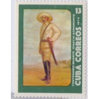 CUBA - 1973 - MINT - MILITARISMO: CENTENÁRIO DA MORTE DE IGNACIO AGRAMONTE Y LOYNAZ MAJOR GENERAL DA ARMADA - RETRATO - YT-1674
