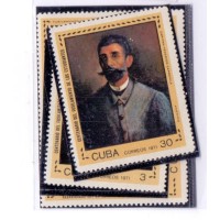 CUBA - 1971 - MINT - CENTENÁRIO DA EXERÇÃO DOS ESTUDANTES EM MEDICINA - SÉRIE 3 SELOS - PINTURA - YT-1536/38