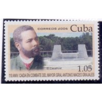 CUBA - 2006 - MINT - MAJOR GENERAL ANTÔNIO MACEO GRAJALERS - YT-4403 
