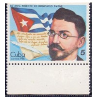 CUBA - 1986 - MINT - CINQUENTENÁRIO DA MORTE DE BONIFÁCIO BYRNE - YT-2704