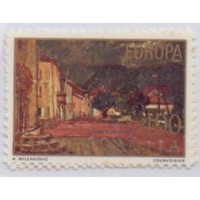 YUGOSLAVIA - 1977 - TEMA EUROPA: QUADROS. PAISAGENS - SÉRIE 2 SELOS - YT-1573/1574