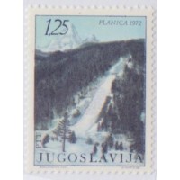 YUGOSLAVIA - 1972 - MINT - ESPORTE: CAMPEONATO MUNDIAL DE SKIS EM PALNICA - RAMPA - YT-1341