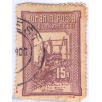 ROMENIA - 1906 - USADOS - PRO OBRAS BENEFICIENTES - TECELÃ (TODOS OS DA SÉRIE) 4 SELOS - YT-0164+165+166+167