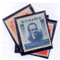 ROMENIA - 1943 - NOVO - HOMENS CELEBRES - SÉRIE 5 SELOS NOVOS COM MARCA DE CHARNEIRA E EM UM SELO C/ PONTOS MINIMOS DE FERRUGEM - YT-732/36 