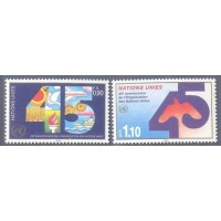 ONU - ARTE - 1990 - 2 SELOS - MINT
