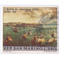 SAN MARINO - 1970 - USADO - 10º ANIVERSÁRIO DA EXPOSIÇÃO DO SELO "EUROPA" - YT-761