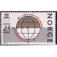 NORUEGA - 1988 - MINT - EUROPA - CAMPANHA EUROPEIA PELA INTERDEPENDÊNCIA E A SOLIDARIEDADE ENTRE O NORTE E O SUL - YT-948