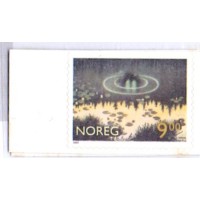 NORUEGA - 2003 - MINT - LITERATURA - CONTOS NORUEGUESES ILUSTRAÇÕES DE THEODOR KITTELSEN (1875-1914) DEUS DA FLORESTA E GÊNIO DAS ÁGUAS - SÉRIE 2 SELOS AUTO ADESIVOS - YT-1406/07 