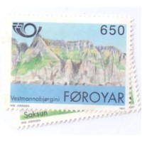 FOROYAR - 1991 - MINT - NORDEN 91 - TURISMO NAS REGIÕES NÓRDICAS PAISAGENS - SÉRIE 2 SELOS - YT-0215/216 