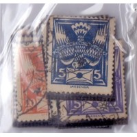 TCHECOSLOVAQUIA - 1920-25 - USADO - SÉRIE CORRENTE QUASE COMPLETA - DENTEADOS - YT-155/81