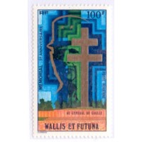 WALLIS FUTUNA - 1977 - MINT - 5º ANIVERSÁRIO MEMORIAL AO GENERAL DE GAULLE - YT-Ae-74